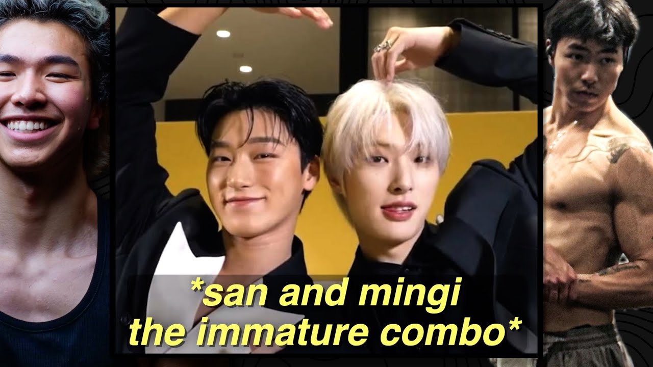 Athlete React to San and Mingi  being the most Immature in ATEEZ together