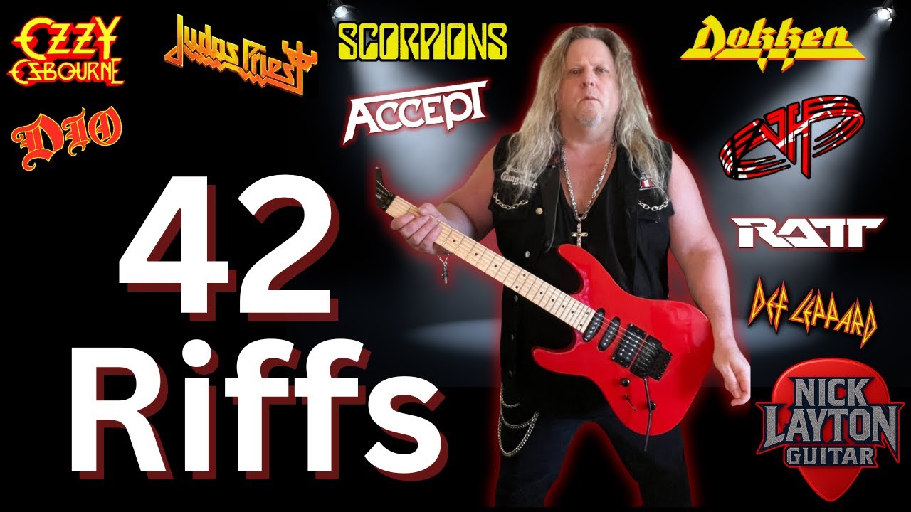 42 Must Know 80's Metal Riffs Part 2
