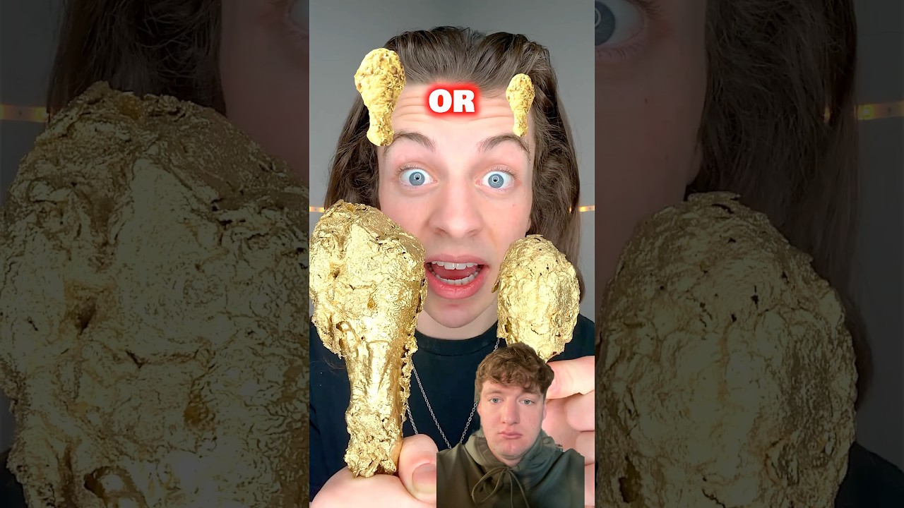 Golden Chicken Wing ASMR!? @LukeDidThat #asmr #asmrsounds #viral