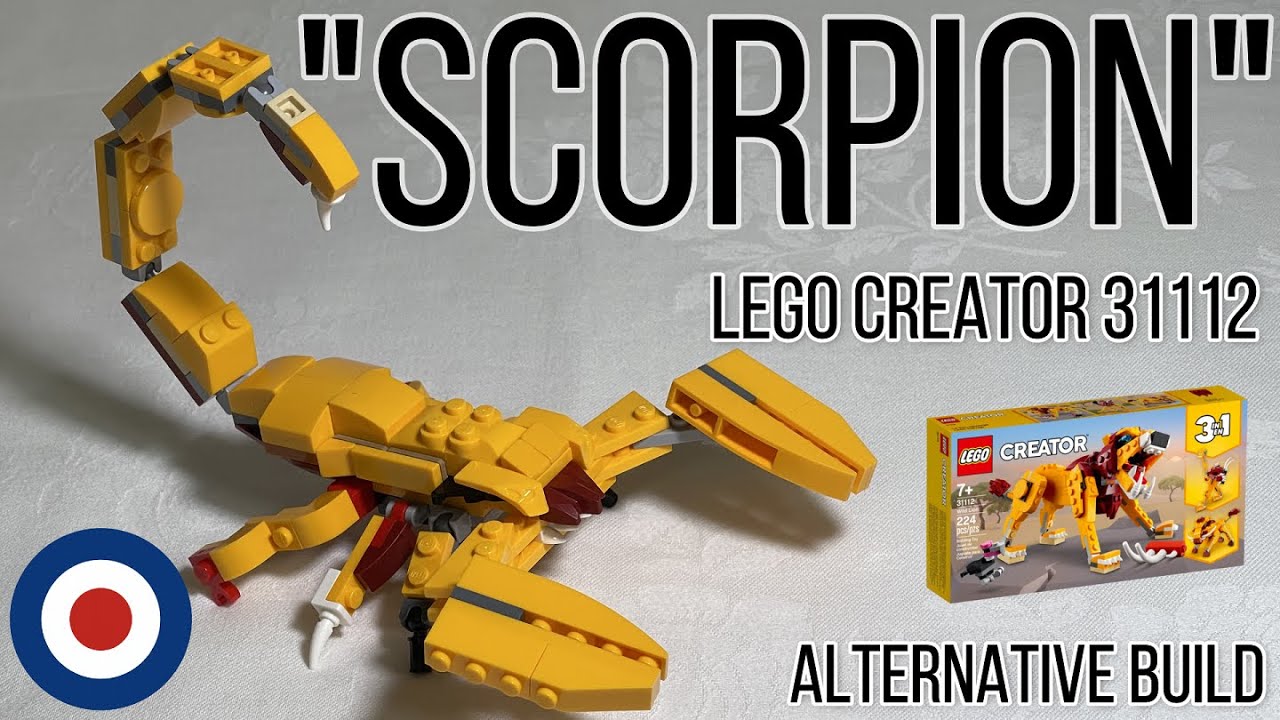 LEGO Creator 31112 Alternative build tutorial Scorpion、レゴクリエイター31112をサソリに組み替え