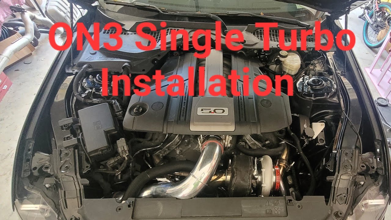 S550 Mustang On3 Single Turbo Installation / Bumper Exit Exhaust