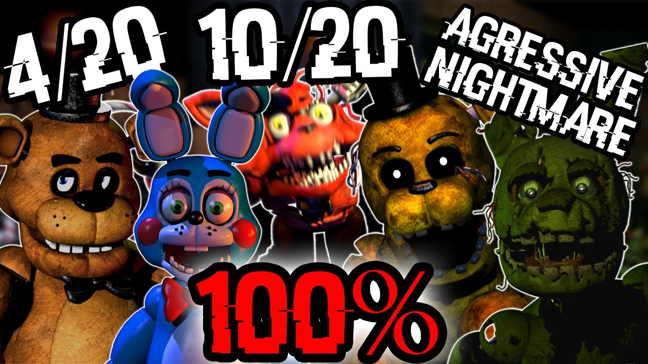 МОЖНО ЛИ СДЕЛАТЬ 100% ТРИ ИГРЫ FNAF ОДНОВРЕМЕННО?