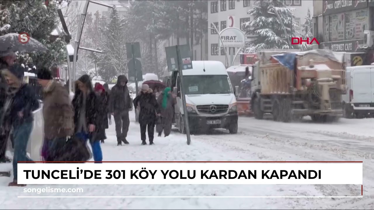Tunceli’de 301 köy yolu kardan kapandı