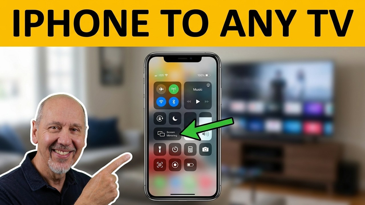 Как подключить iPhone к ЛЮБОМУ телевизору без проводов: простые шаги для новичков через AirPlay и...