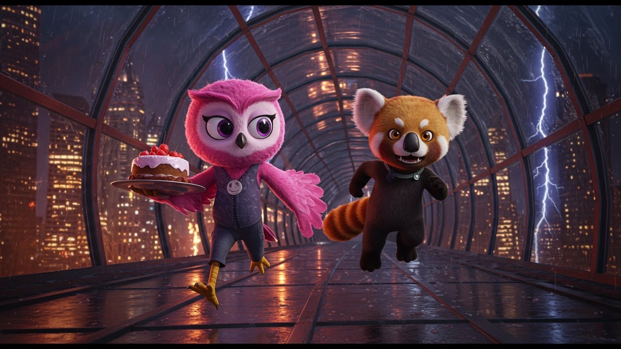 Glass-Tunnel Dash: Luna&rsquo;s Chaotic Rooftop Cake Race