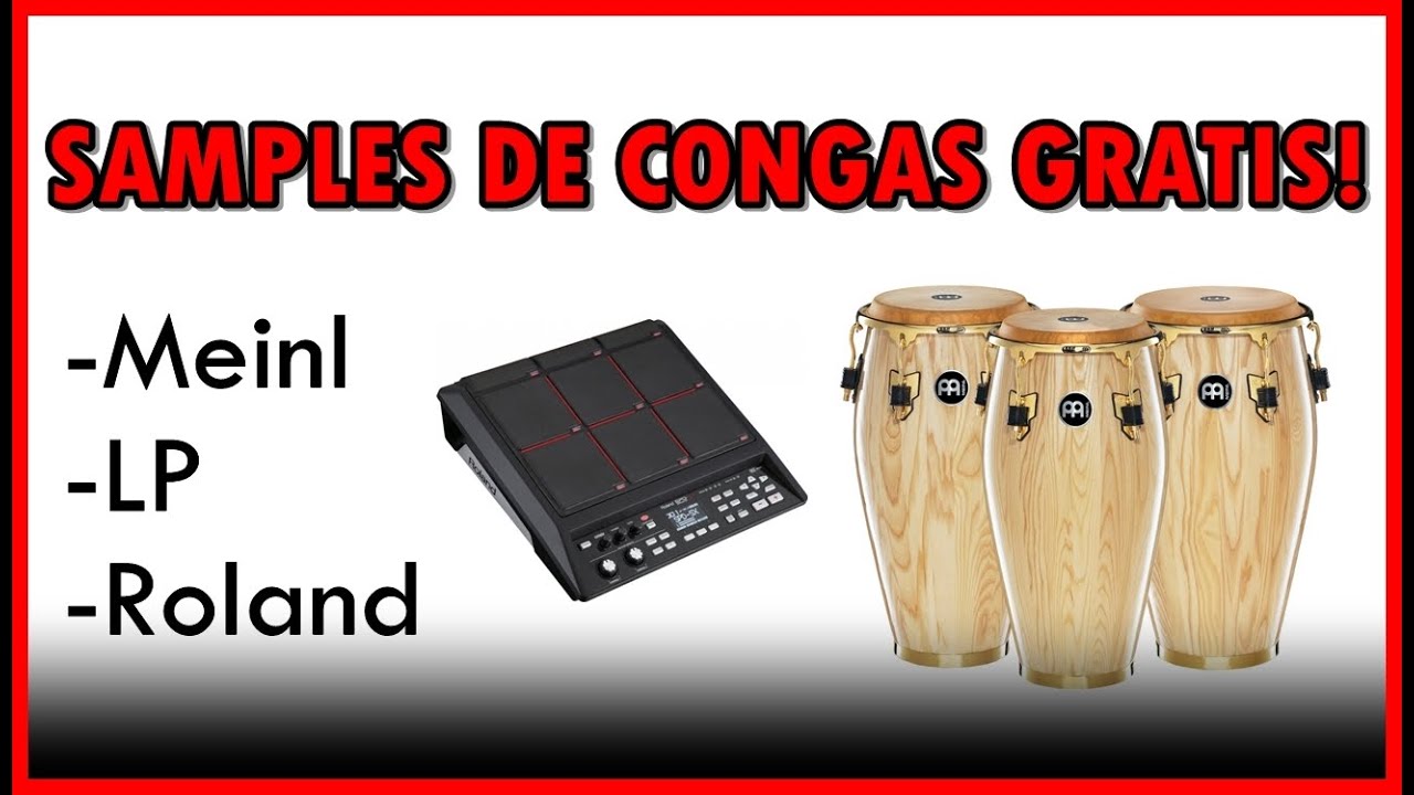 SAMPLES en wav de CONGAS para Roland Spd Sx - Yamaha Dtx Multi 12 - Battery , etc. GRATIS!💥🤠