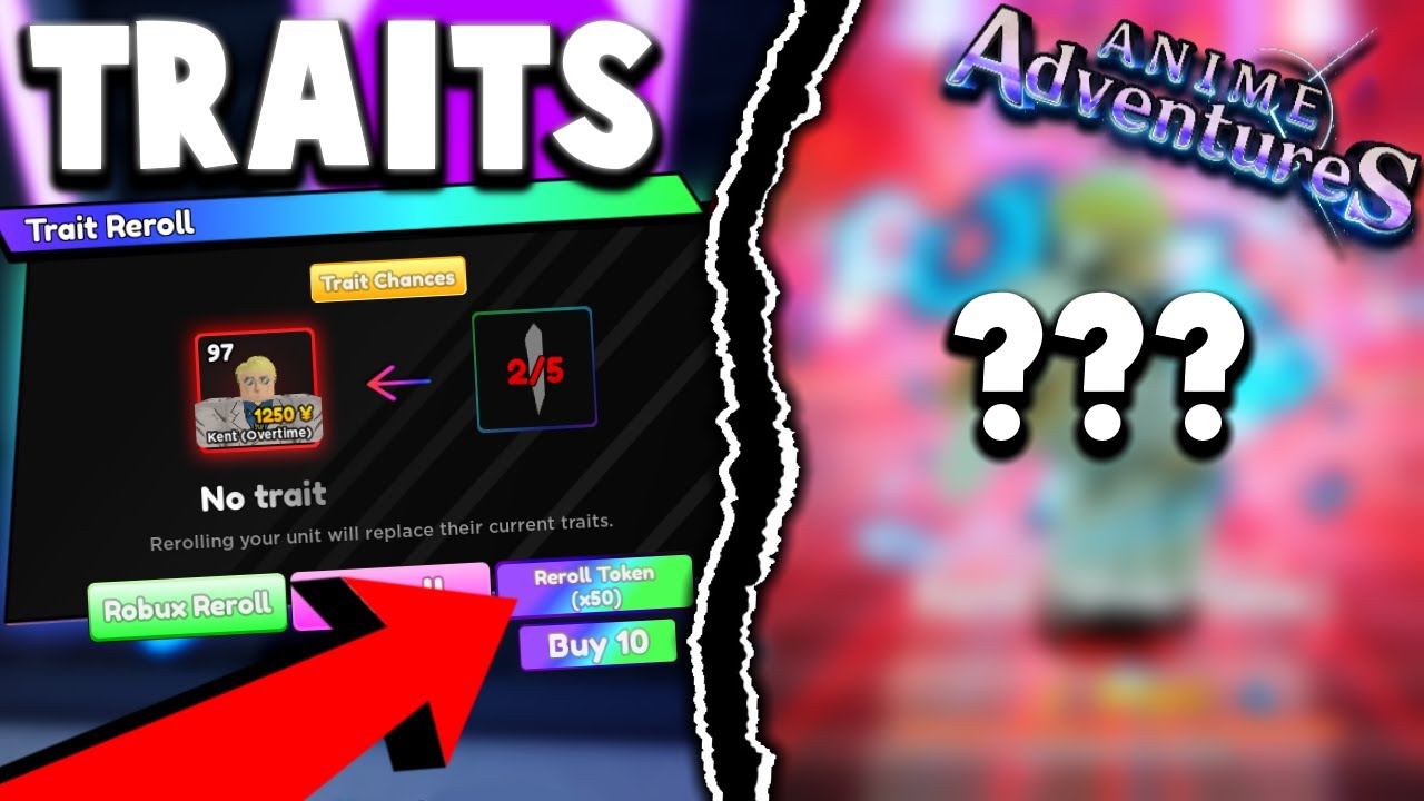 REROLLING TRAITS ON *NEW* KENT (OVERTIME) AND NEW ITADOKI MYTHIC UPDATE 6 IN ANIME ADVENTURES ROBLOX