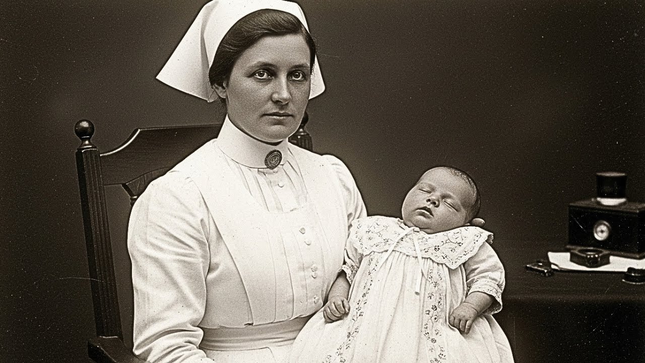A 1904 portrait of a nurse appears serene—until you realize the child she holds hides a hidden truth