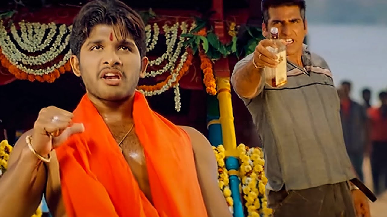 നീ ആണാണെങ്കിൽ ഒറ്റയ്ക്ക് വാ | Action Scene | Bunny Movie Scenes | Allu Arjun |