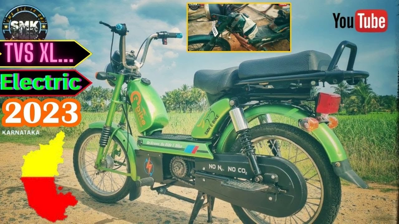 Convert Petrol Bike to Electric Bike in Home |TVS XL Electric Conversion at Home@SMKAllinOneKannada