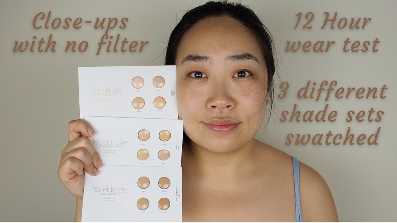 Lisa Eldridge Seamless Foundation- close ups, swatches, 12 hour wear test!