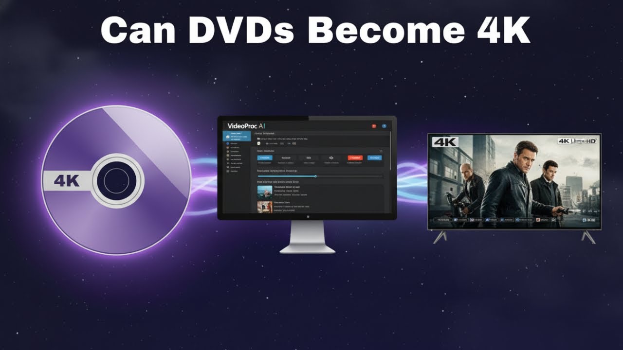 Как я превратил свои старые DVD в цифровые фильмы 4K с помощью VideoProc AI