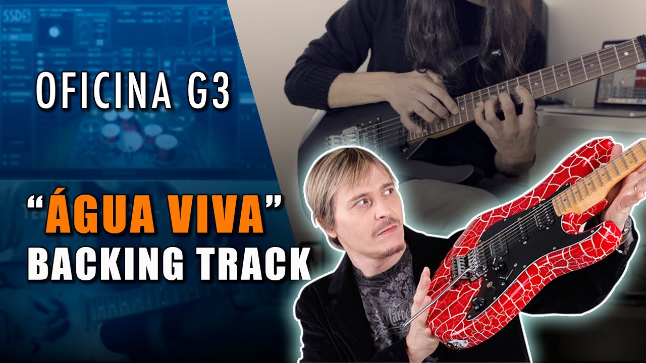 OFICINA G3 - &Aacute;GUA VIVA  (HD Backing Track, sem Copyright) | Solo Juninho Afram