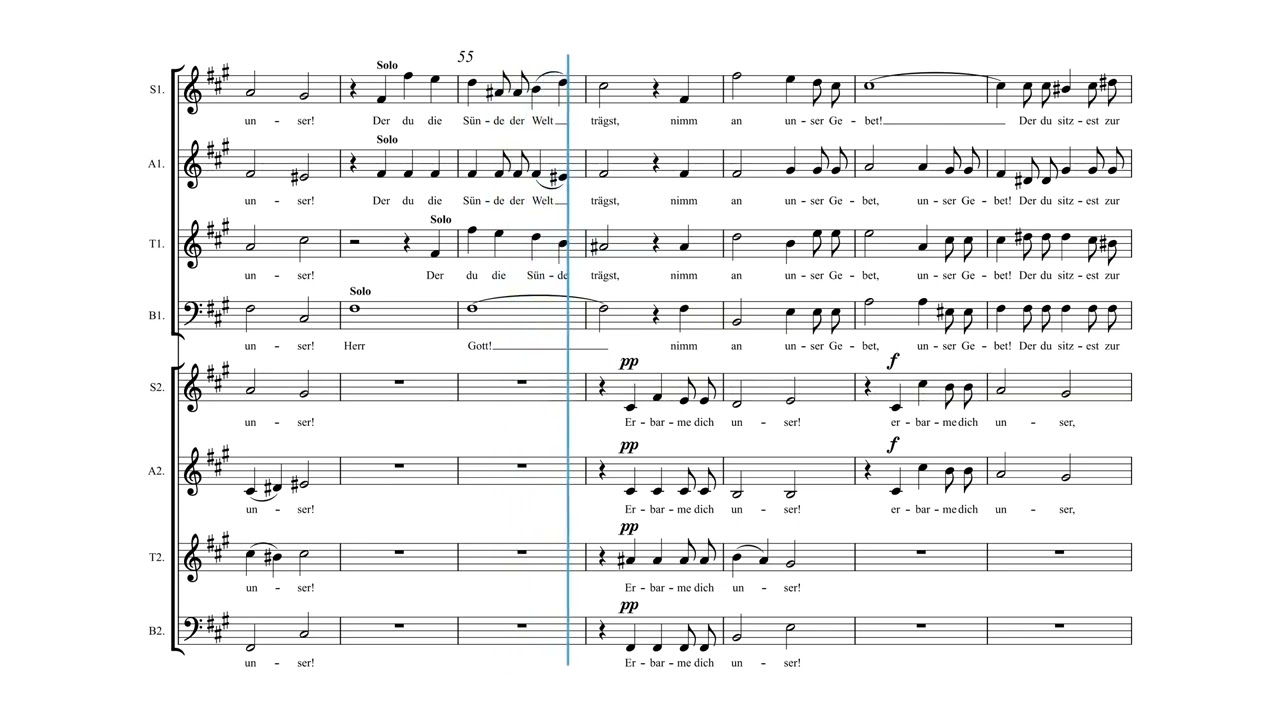 Deutsche Liturgie - F. Mendelssohn - Ehre - Bass 1