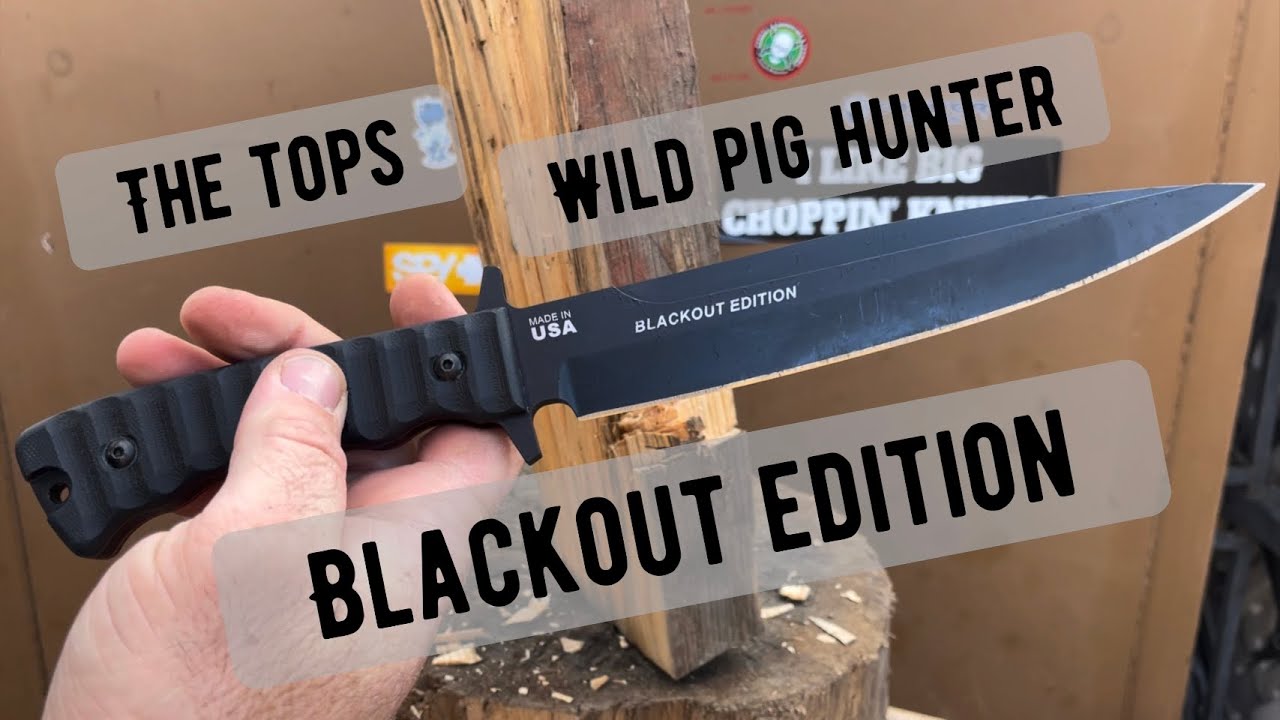 The TOPS Knives Wild Pig Hunter blackout edition….. it’s not my favorite knife