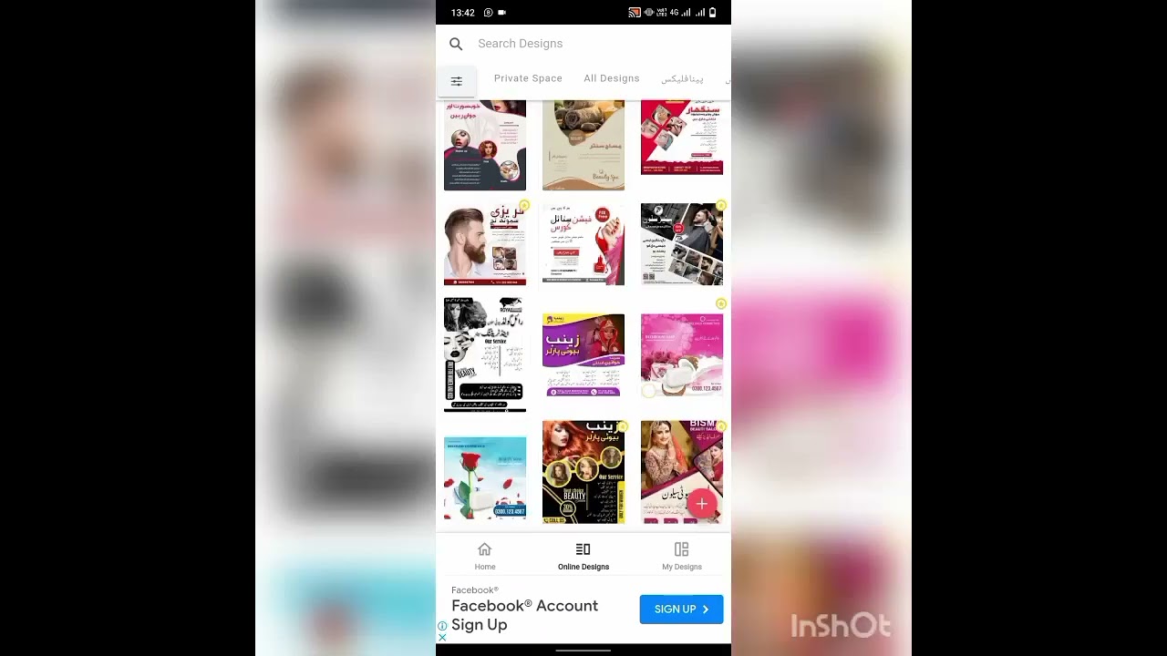 Watch out creation of beauty paler advertisment &