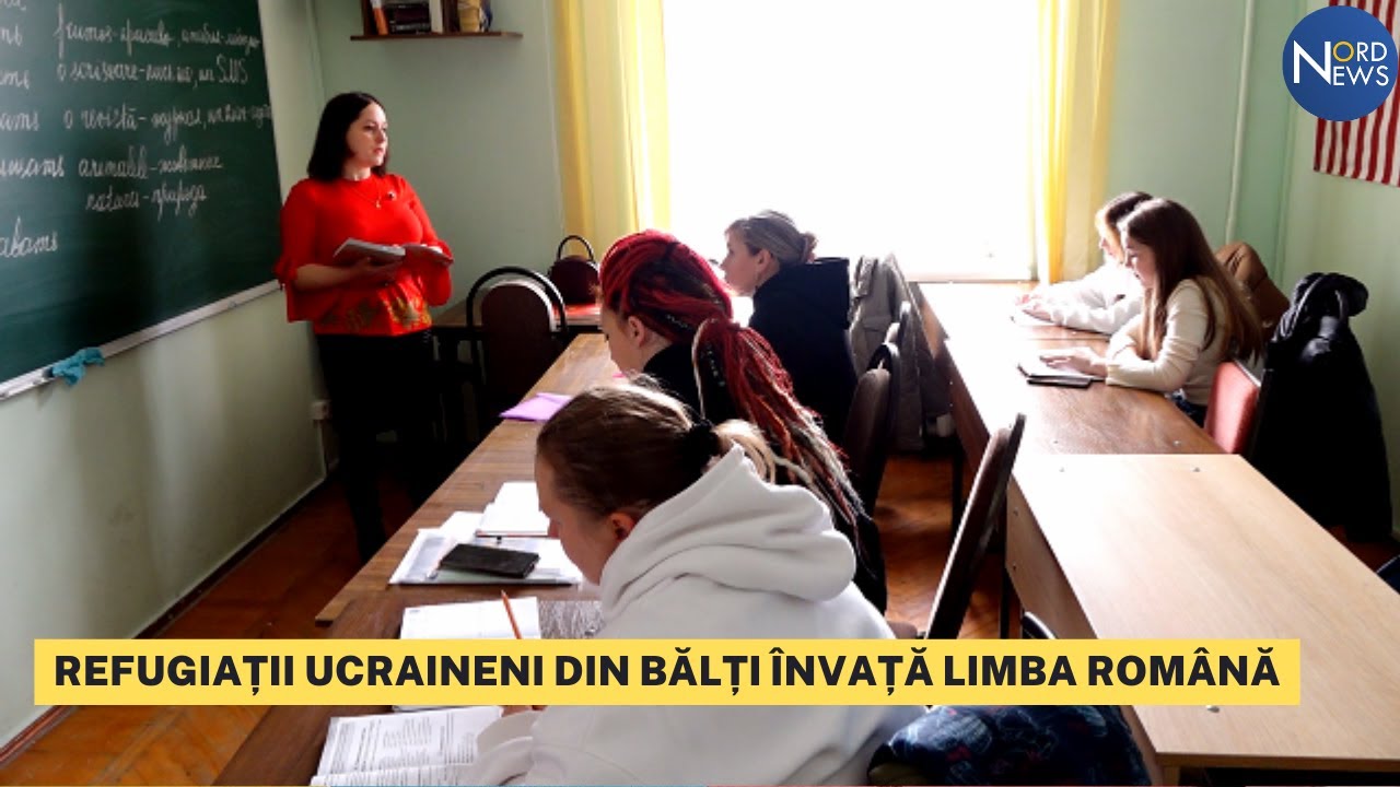 Refugiații ucraineni din Bălți învață limba română: „O fac din respect pentru țara în care locuiesc”