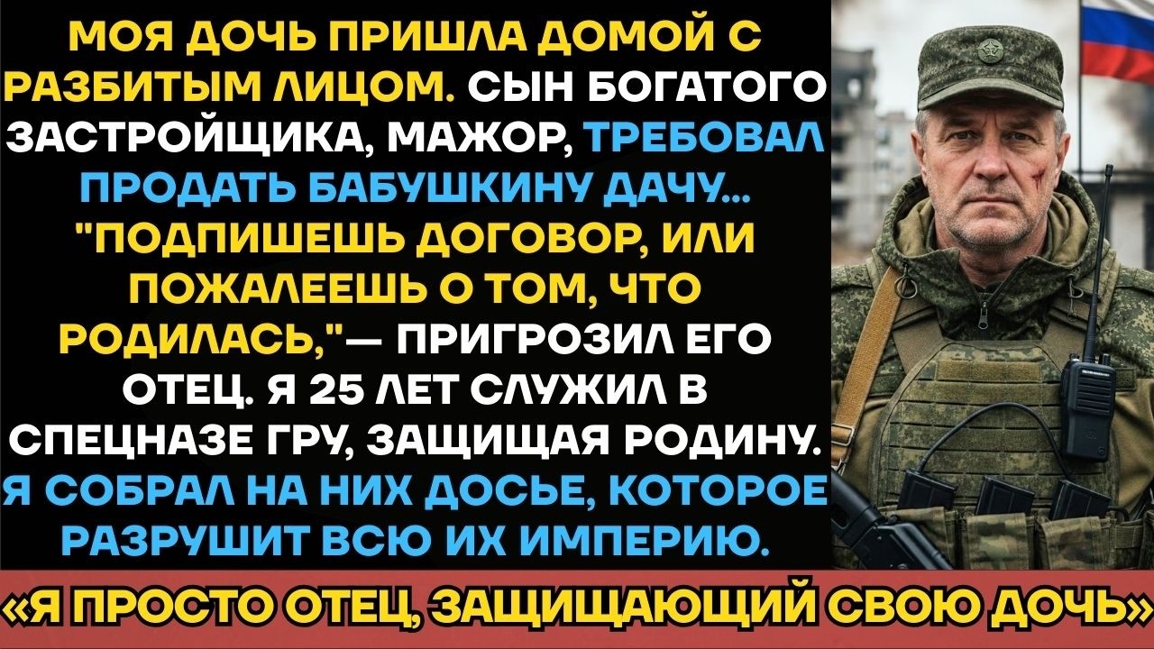 Застройщик Избил Мою Дочь За Отказ Продать Землю — Он Не Знал, Что Я 25 Лет Был Офицером...