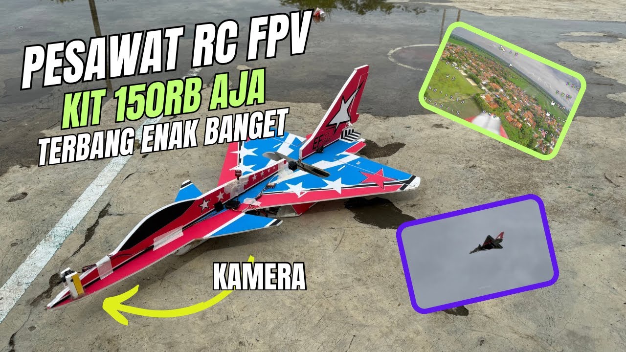 Pesawat FPV Murah Berkualitas Model J10 Terbangnya Enak Stabil Cocok Untuk Pemula