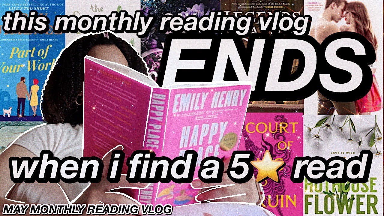 🌟 this *MONTHLY* reading vlog ENDS when I find a 5 star ⭐️ read! | May Monthly Reading Vlog 2023 💐