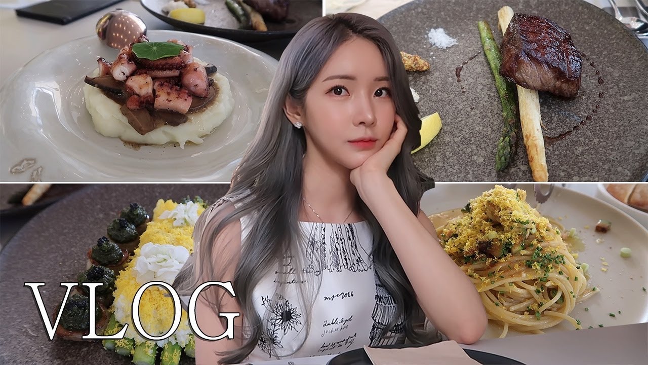 [ENG SUB] 피츄 청담 브이로그│남동생과 데이트│청담동 맛집│보메 청담│뽈뽀, 관자샐러드, 어란파스타, 채끝살│일상│Cheongdam Vlog│Bome Cheongdam