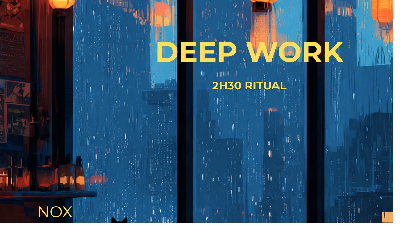 ✔  2H30 Deep Work Music 🌧 Rain Focus Session | Study & Concentration — No Ads