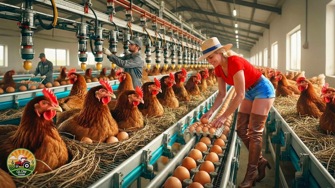 How Millions of Free Range Chickens Are Raised & Processed for Eggs & Meat – Inside Chicken Farming