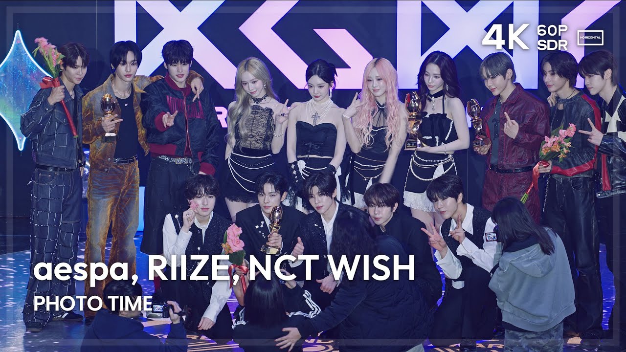 241117 에스파 라이즈 엔시티 위시 포토타임 aespa, RIIZE, NCT WISH Photo time @KGMA2024