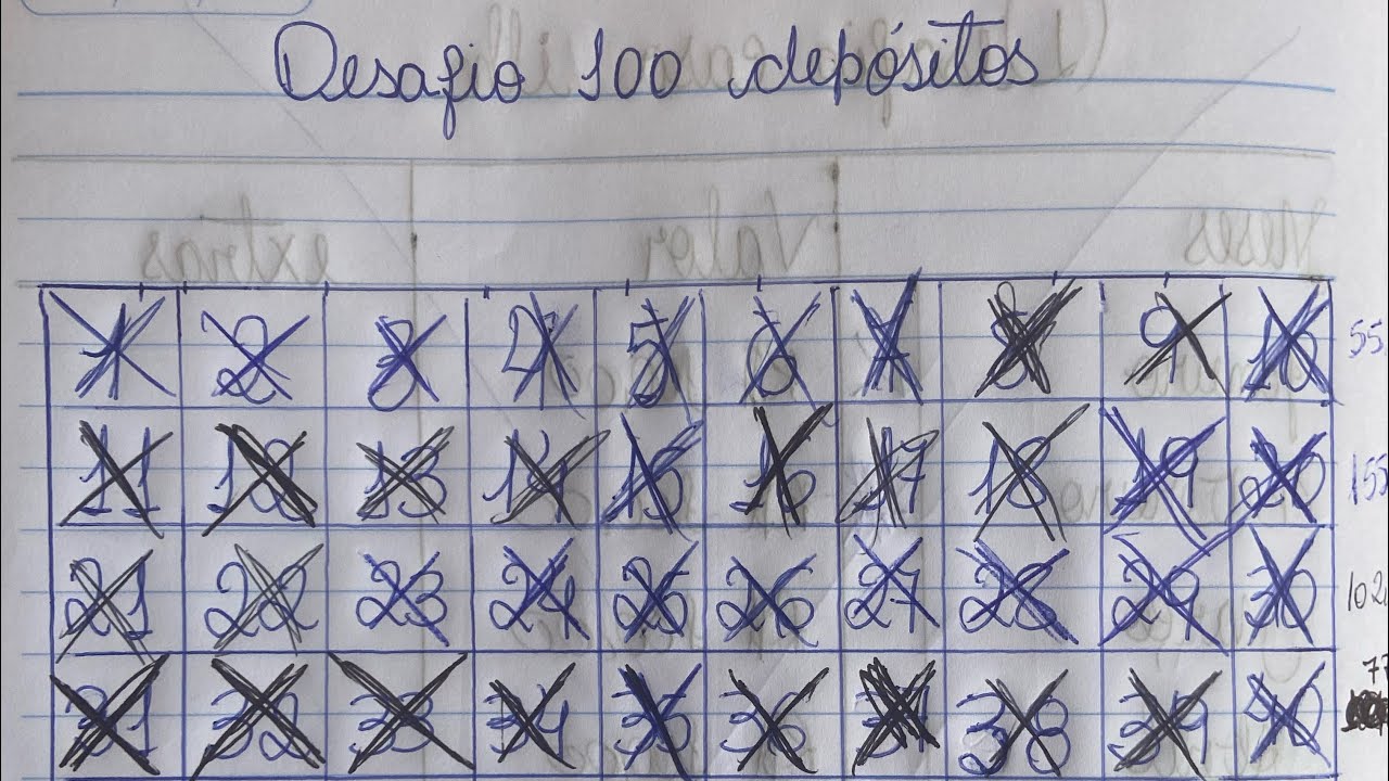 Finalizando meu desafio dos 100 depósitos.