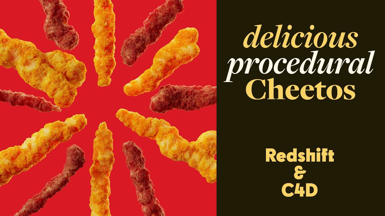 Cinema 4D Tutorial - Procedural Cheetos (Redshift)