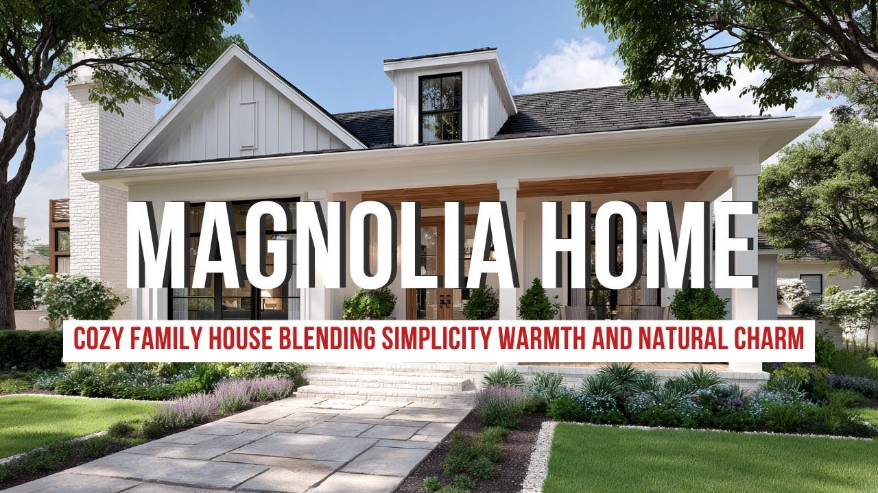 Дом от Magnolia Home — уютное семейное жилище, сочетающее в себе простоту, тепло и природное очар...