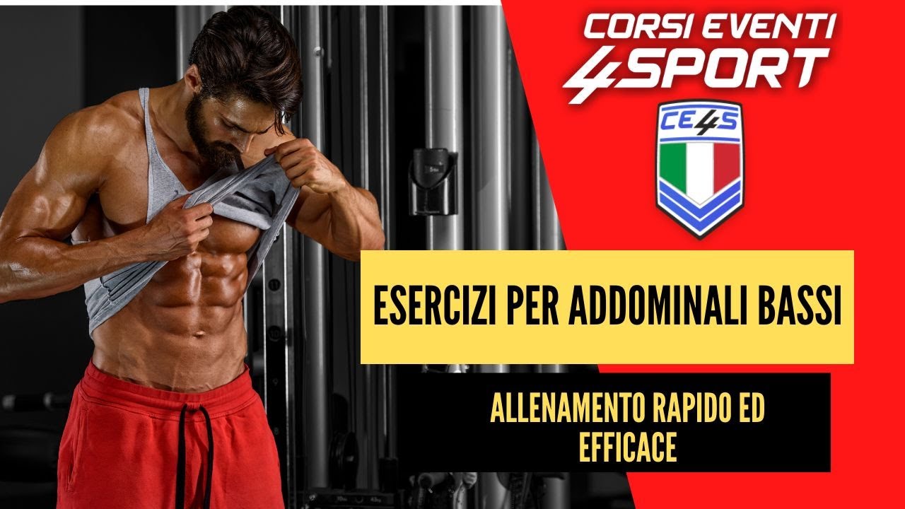 Esercizi addominali bassi: allenamento rapido ed efficace