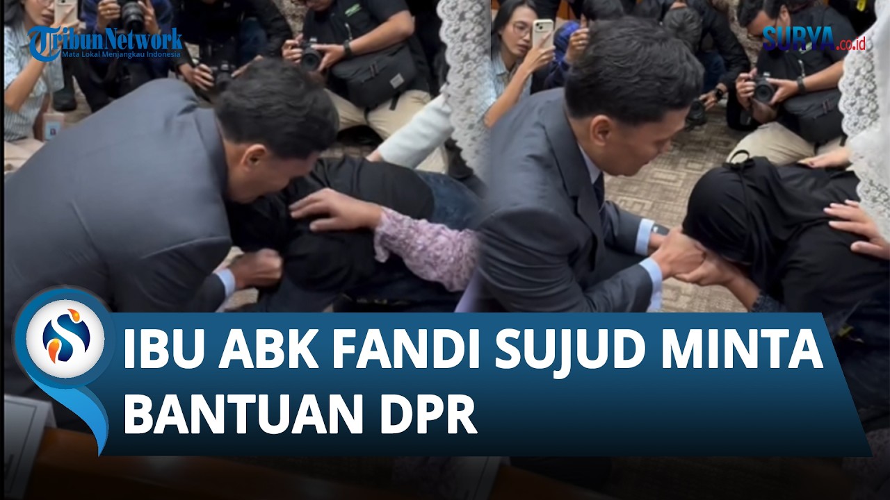 Sujud di Hadapan DPR, Ibu ABK Fandi  Memohon Keadilan untuk sang Anak