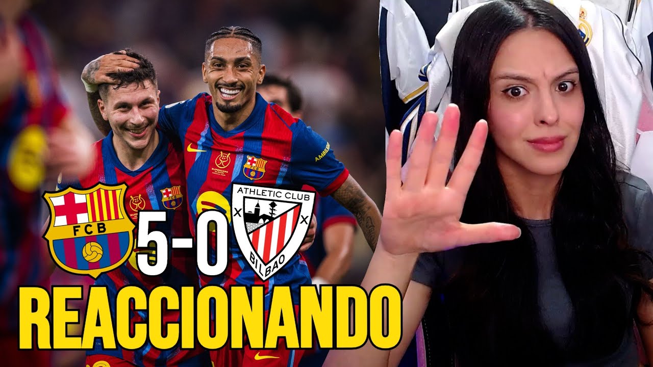 QUÉ PALIZA 😱 Barcelona 5 Athletic 0 | Reacción en vivo