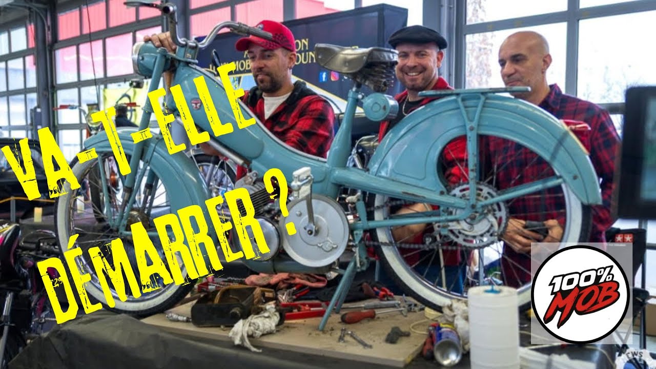 1er Démarrage 😱😱 Motobécane AV76 de 1958