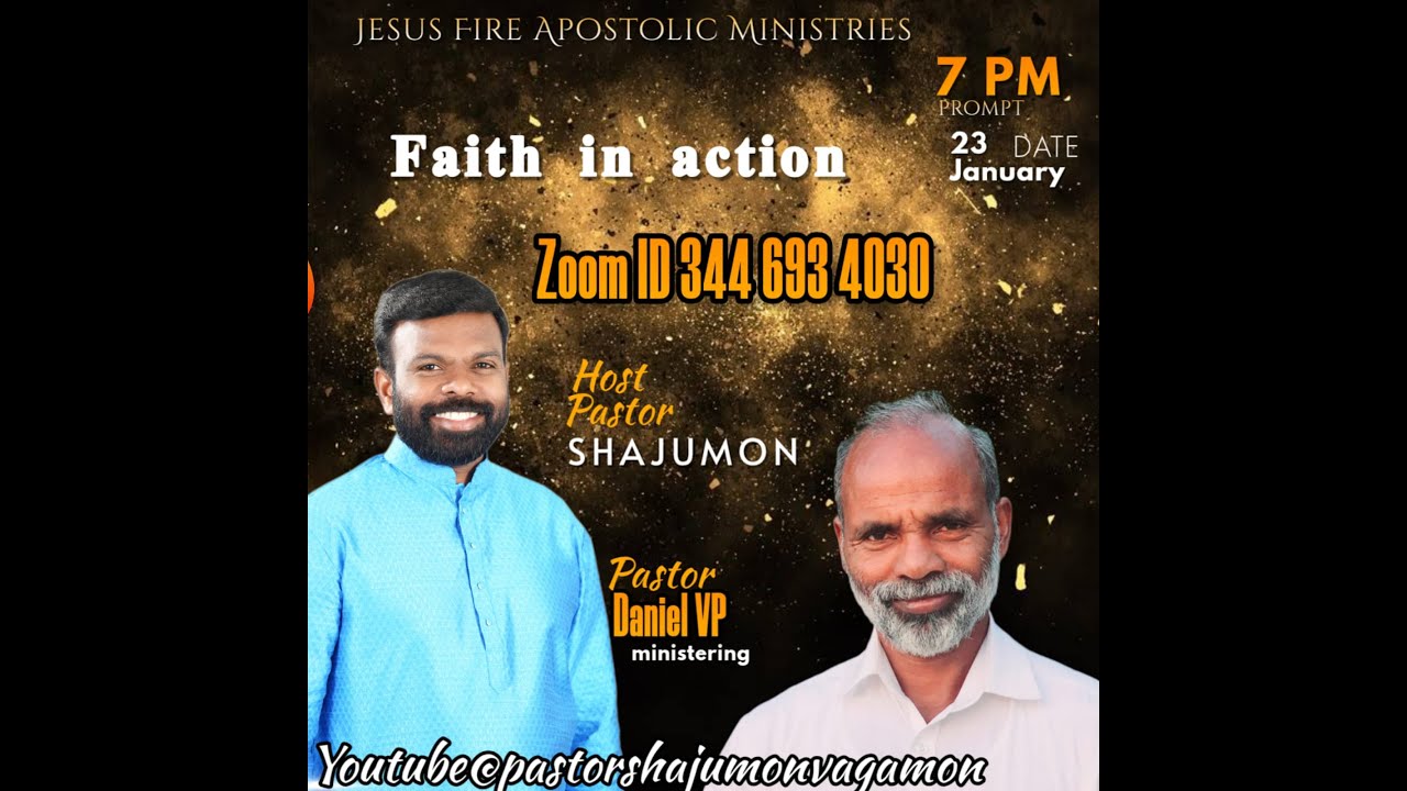 🔴Pr.Shajumon.R • Word for Today • Jesus Fire Apostolic Ministries • January 2025