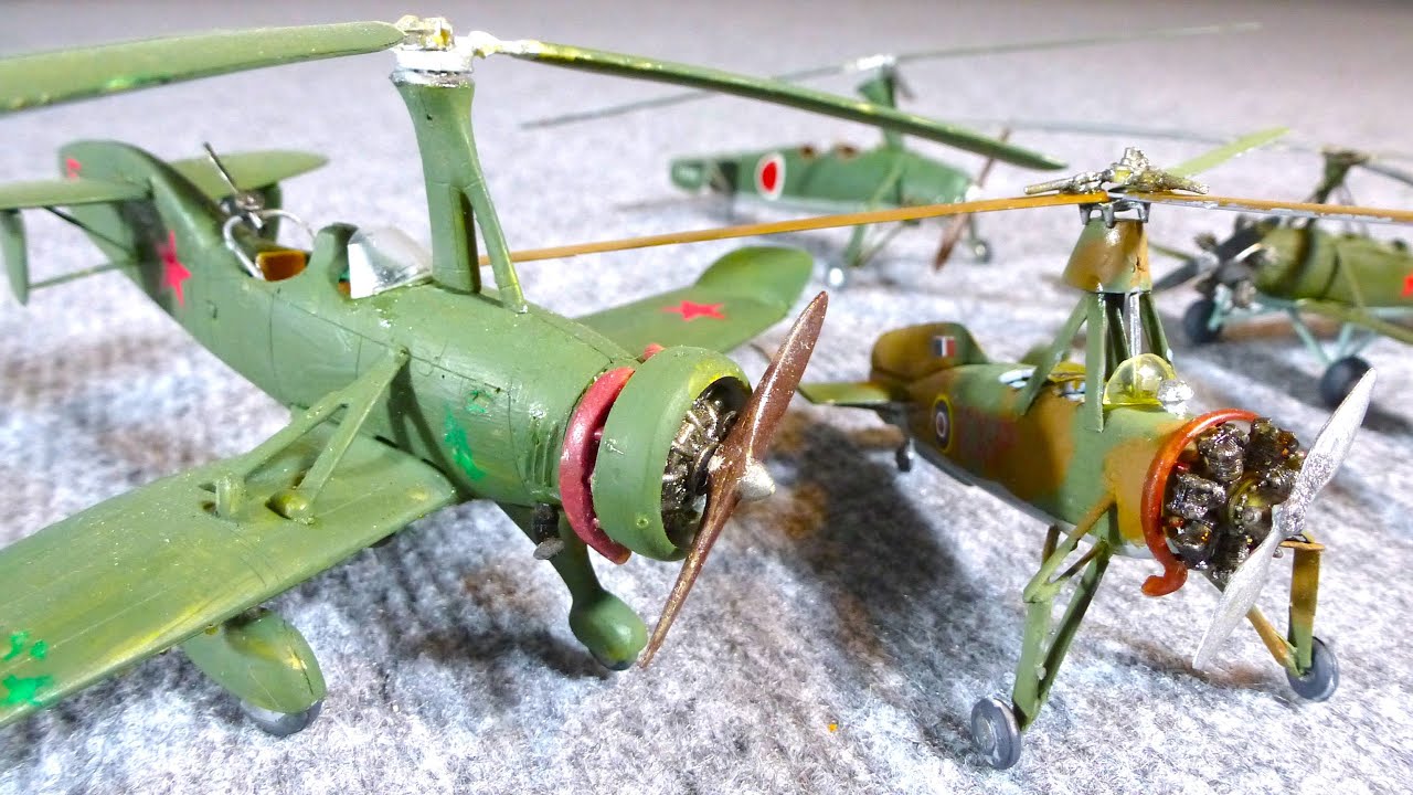 Golden Age Autogyro Models Collection Engine Sound Kit Covers 1/72 Scale Interwar WW2 STOL Aircraft