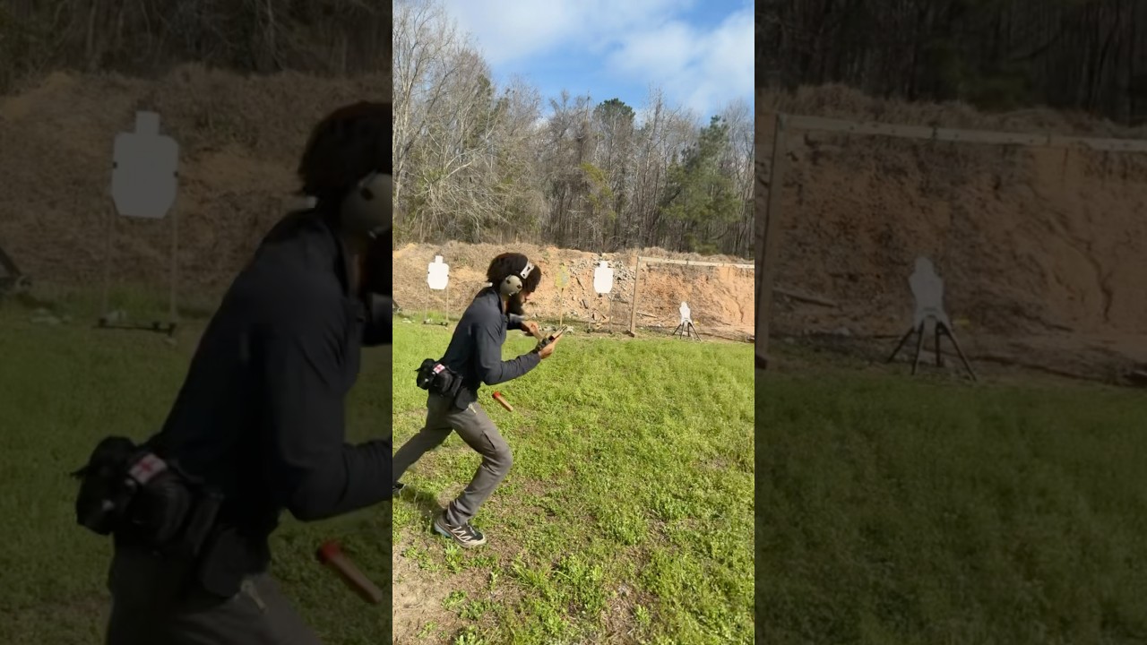 Lil Pistol movement runs :) #shortsviral #2astrong #military #airsoft #gelblaster