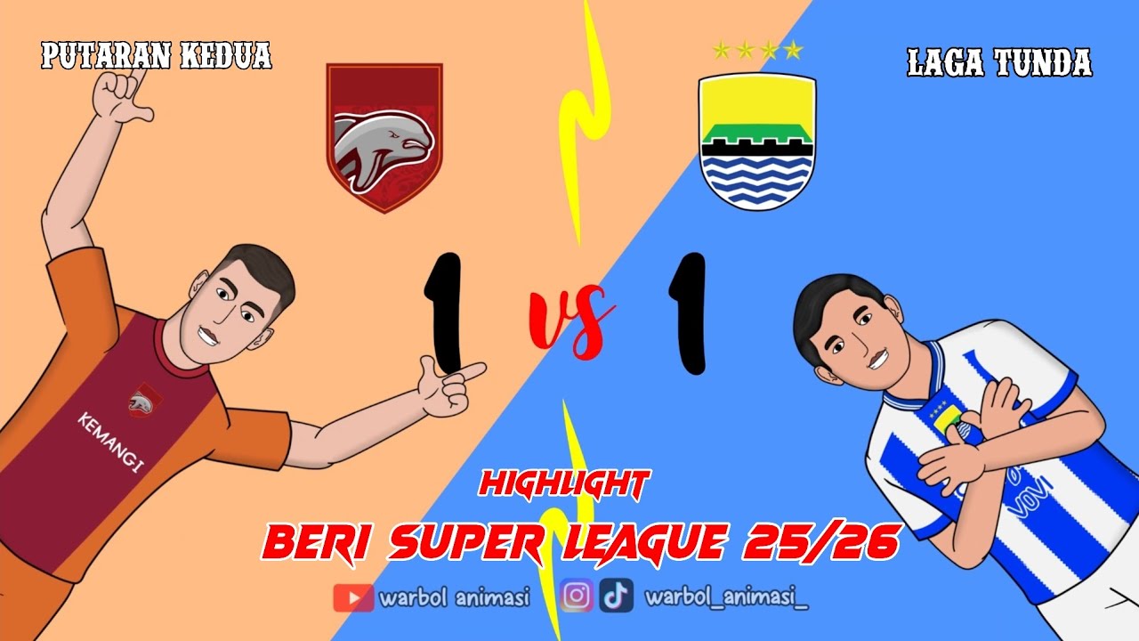 Borneo fc Samarinda vs persib bandung | animasi sepak bola 