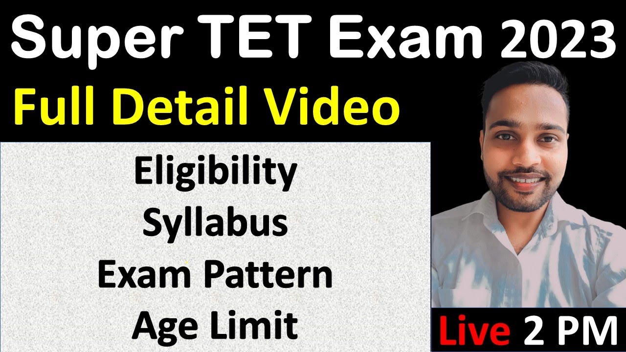 Super TET Exam 2023 Eligibility Syllabus Exam Pattern Age Limit Negative Marking #stet #upbed #ctet