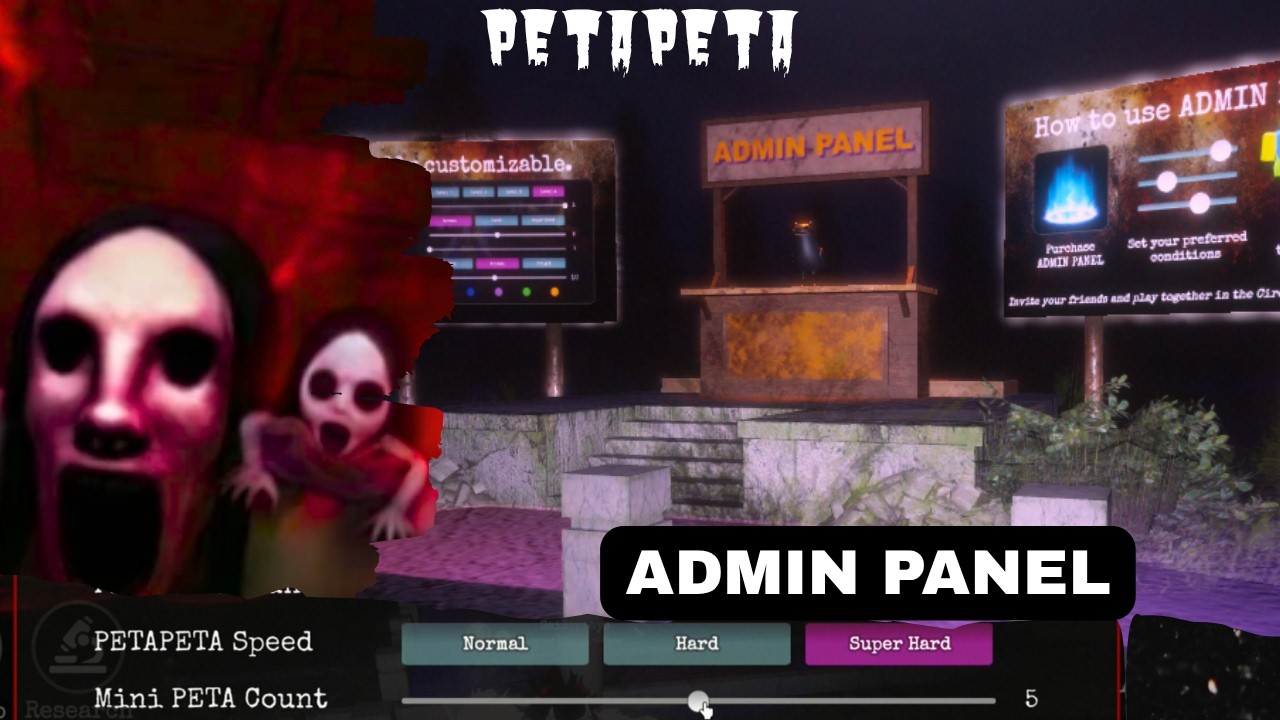 PETAPETA ' ADMIN PANEL ' School of Nightmare - ROBLOX