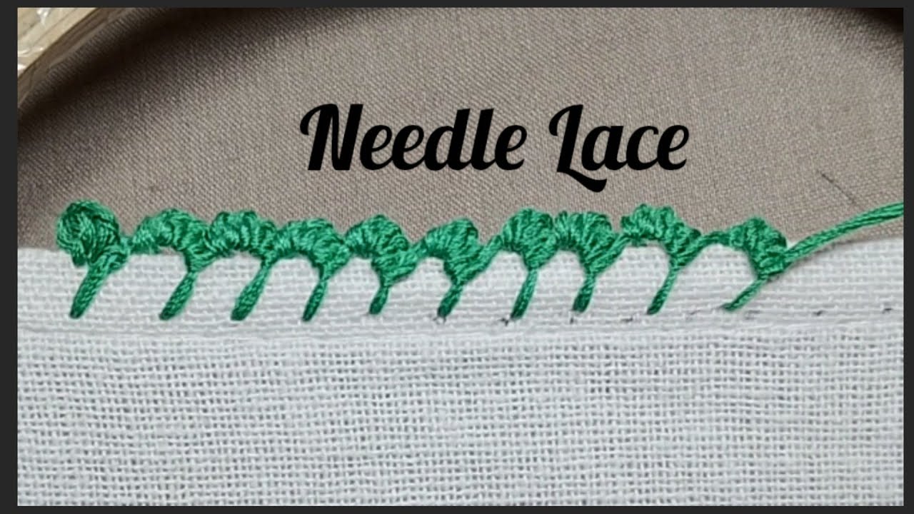 Randa Embroidery ! Edging Stitch ! Sui Dhaage Se Lace Kaise Banaye ?