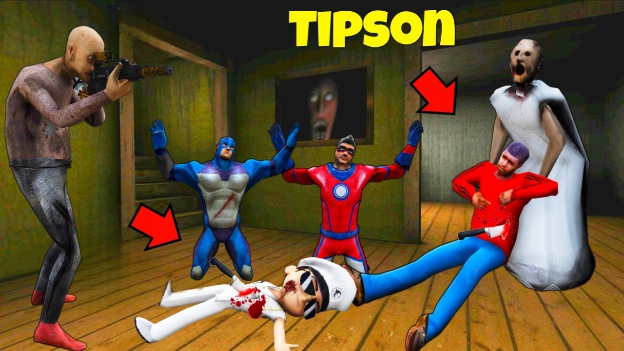 Granny And Grandpa Killed Navy Singham And Kidnap Tipson in Gta V | Rope Hero Vice Town 😱