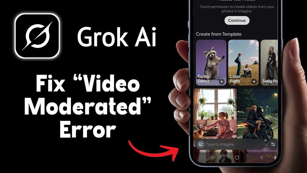 How to Fix &ldquo;Video Moderated&rdquo; Error in Grok AI - Video Moderation Service Error 