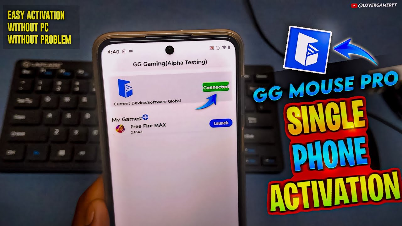 GG Mouse Pro Activation Single Phone Activation | gg mouse pro activate kaise kare | Easy steps