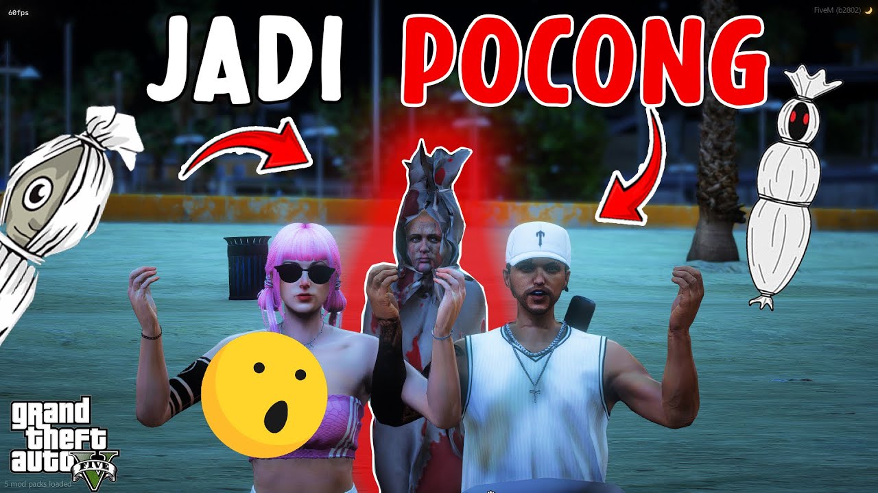 PRANK JADI POCONG - | GTA 5 ROLEPLAY INDONESIA