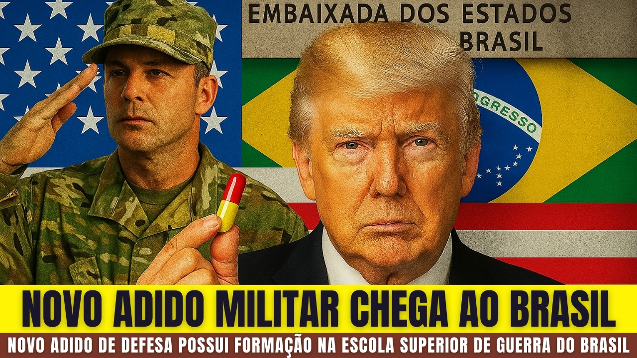 Novo ADIDO MILITAR de Trump no Brasil Muda o Jogo Político
