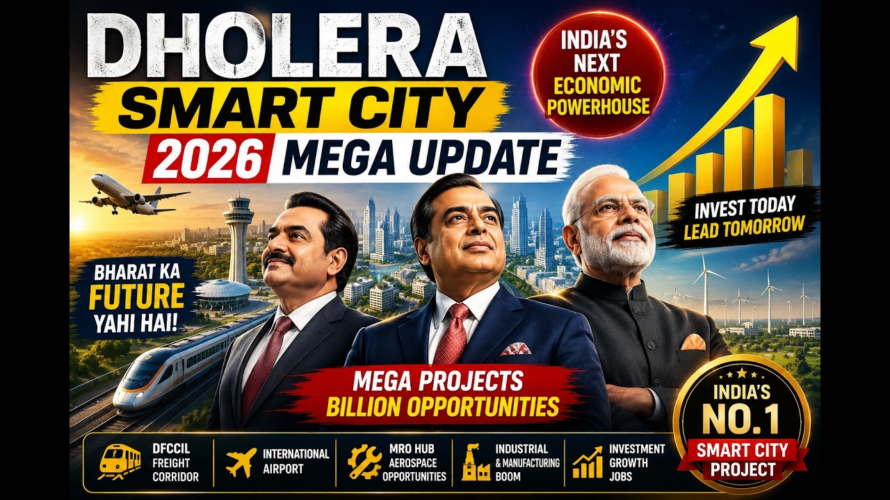 Dholera Smart City 2026 Mega Update | DFCCIL, MRO Hub, Mega Projects & Investment Opportunities
