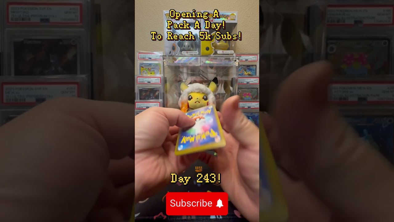 Pokemon Pack A Day Until I Hit 5k Subs! Day 243!
