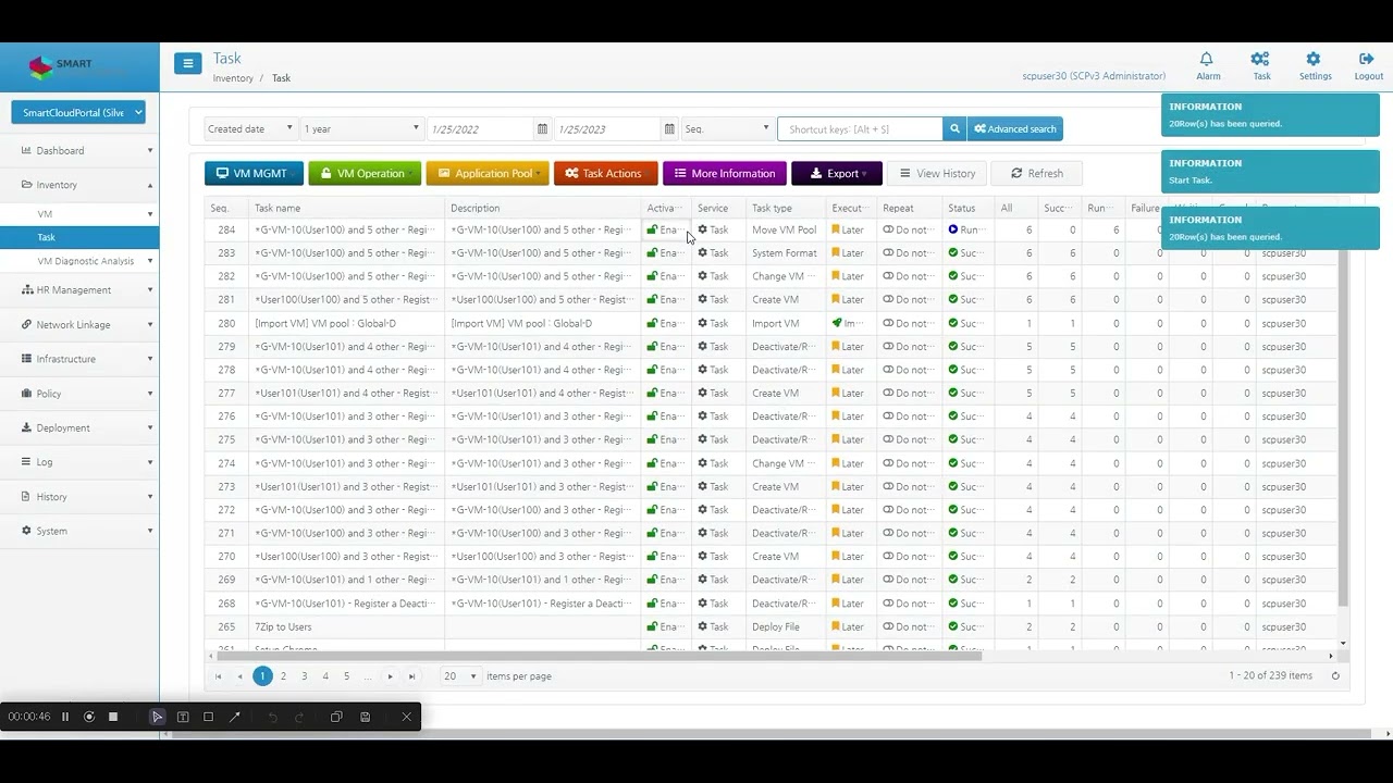 Move VM Pool with SmartCloudPortal